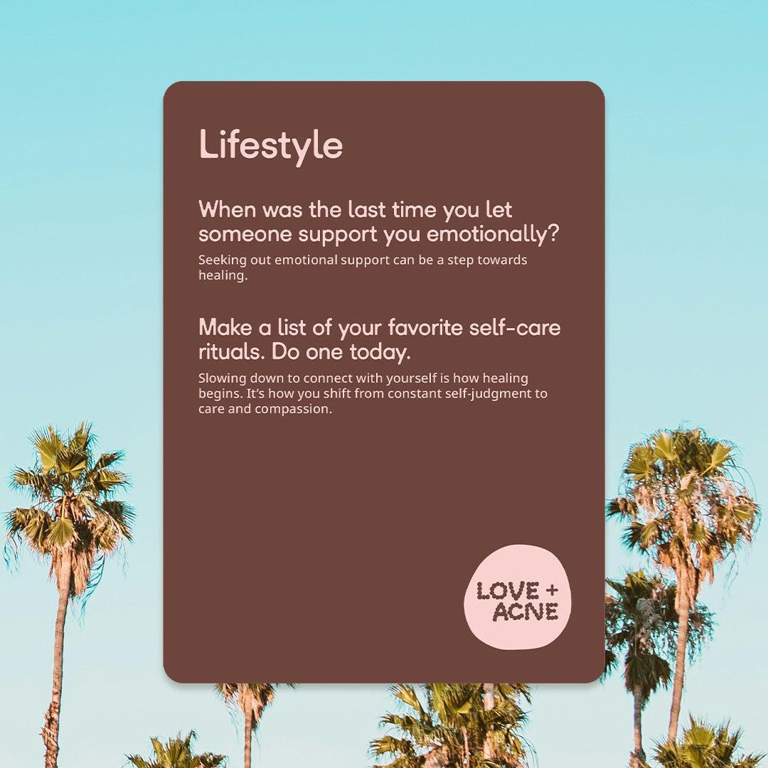 Heal your acne from within - Card deck