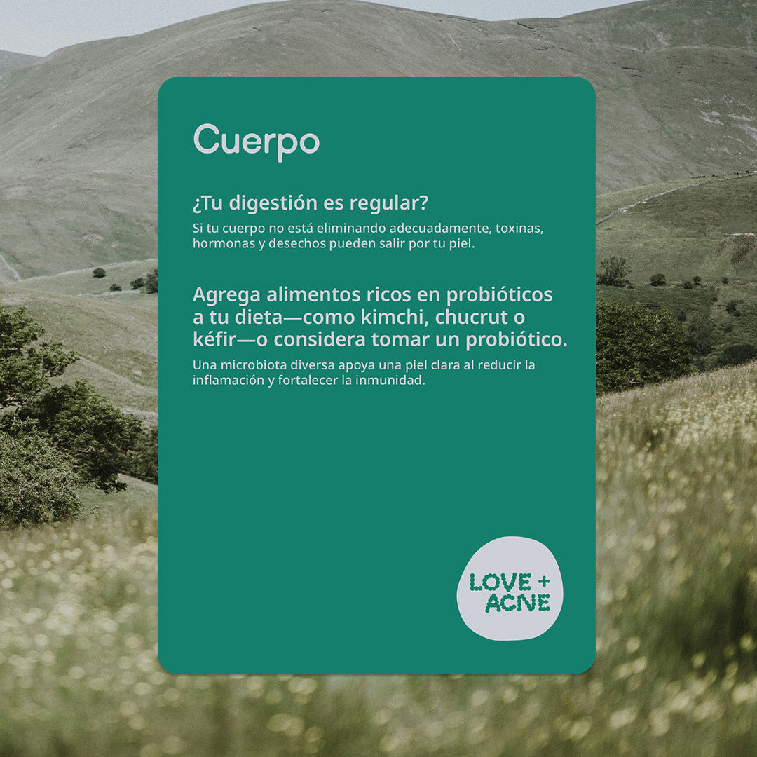 Cura tu acné desde adentro - Set de cartas