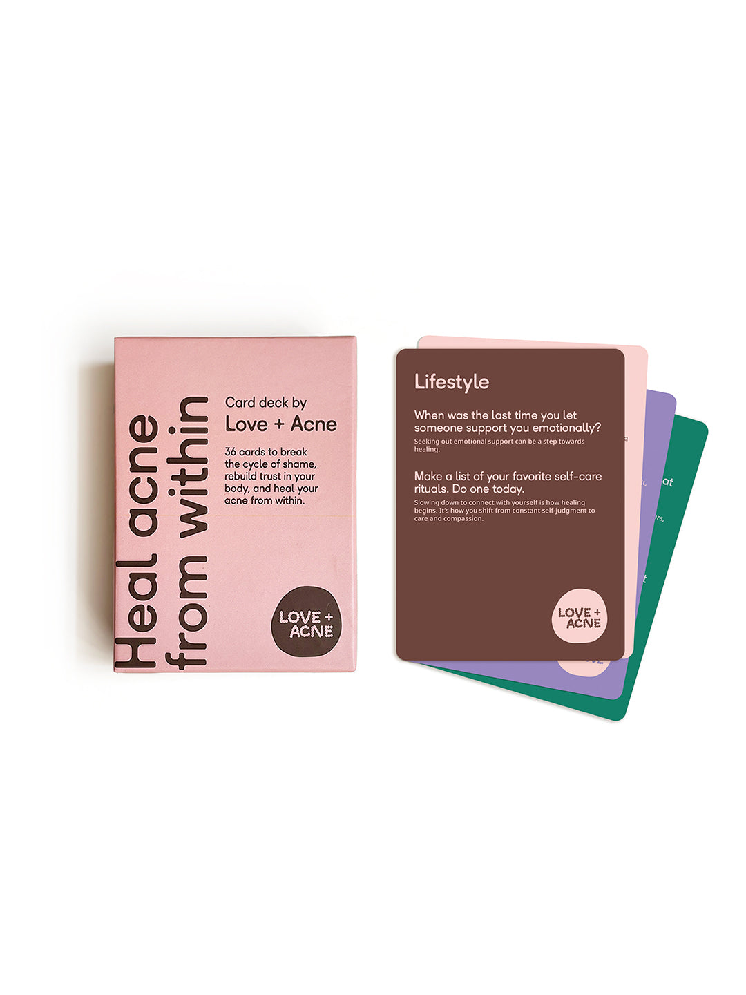 Heal your acne from within - Card deck