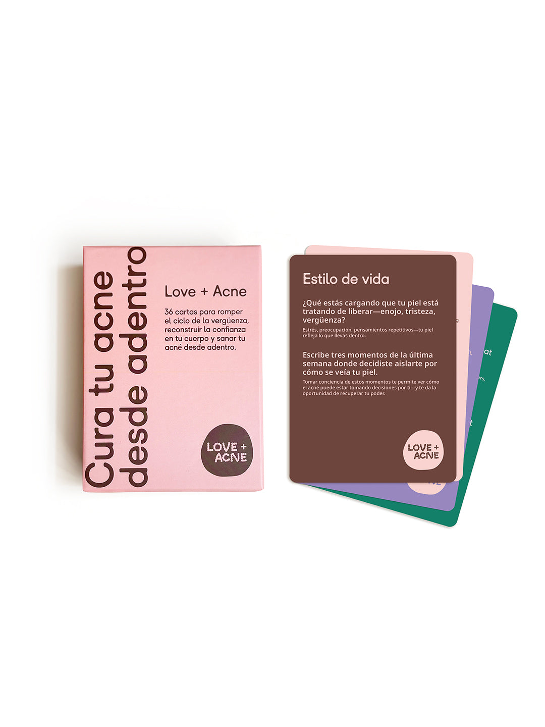 Cura tu acné desde adentro - Set de cartas