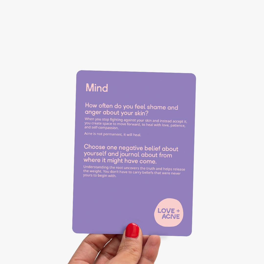 Heal your acne from within - Card deck