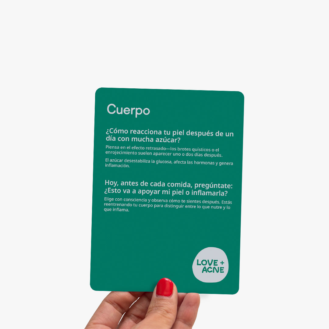Cura tu acné desde adentro - Set de cartas