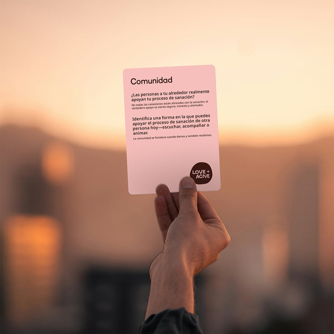 Cura tu acné desde adentro - Set de cartas