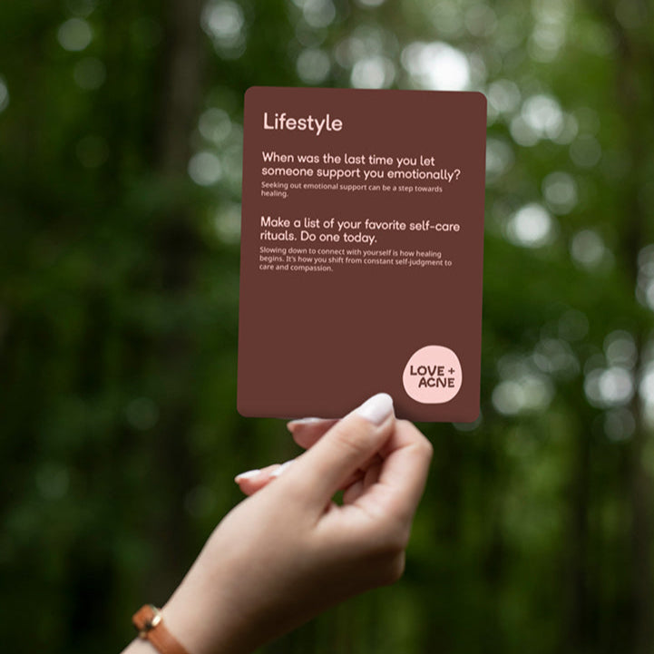 Heal your acne from within - Card deck